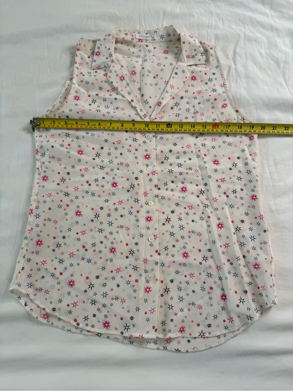 Equipment Femme Silk Celestial Star Print Blouse Small - Picture 9 of 11